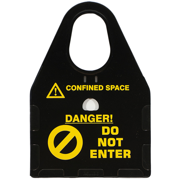 confined space card holder black