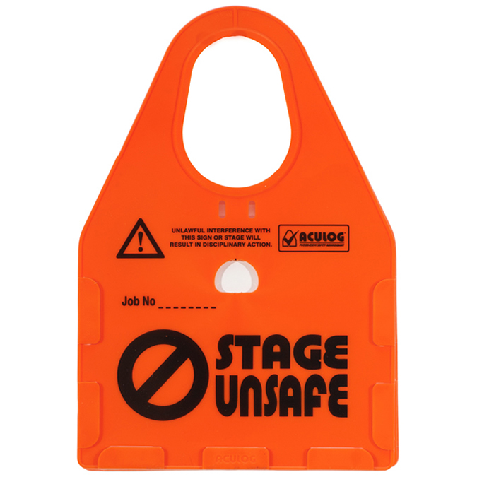 stage unsafe card holder orange