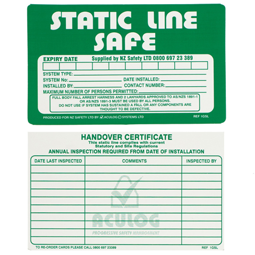 static line safe card